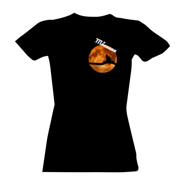 Tričko s potiskem ,,Mňauuu,,