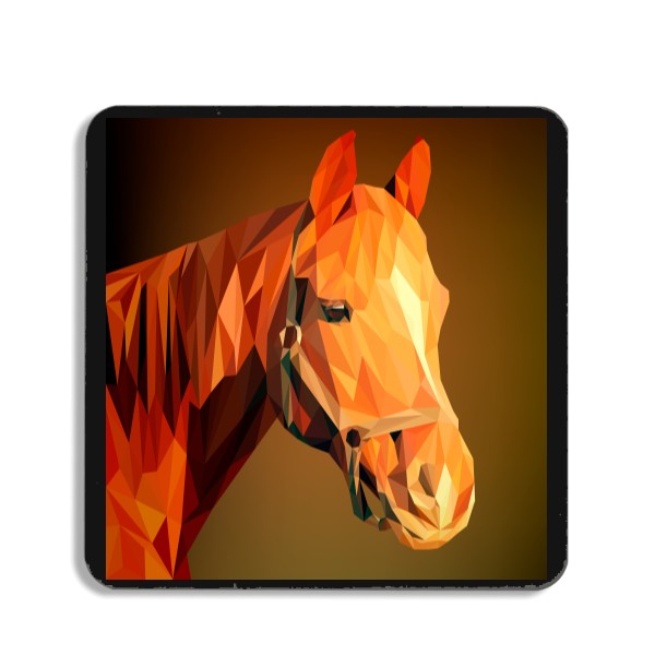 Podtácek  s potiskem ,,Kůň,,